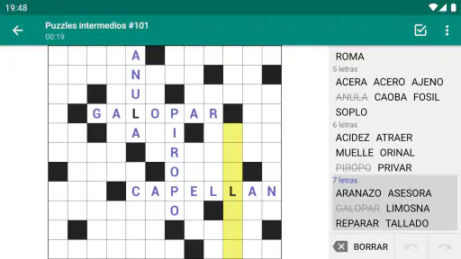 Palabras Cruzadas (Crucigrama) screenshot
