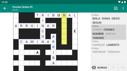 Palabras Cruzadas (Crucigrama) screenshot