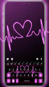 Pink RGB Heart Teclado screenshot