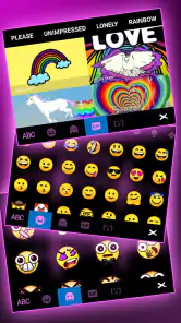 Pink RGB Heart Teclado screenshot