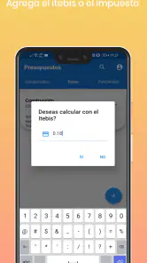 PLANTILLA PRESUPUESTO CLIENTES screenshot