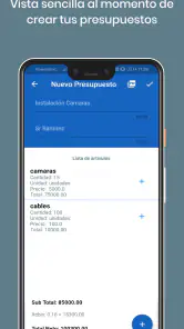 PLANTILLA PRESUPUESTO CLIENTES screenshot