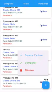 PLANTILLA PRESUPUESTO CLIENTES screenshot