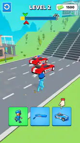 Police Car Shape Shifting Race screenshot
