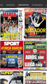 Portadas Periódicos screenshot