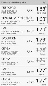 Precio de Gasolina al Instante screenshot