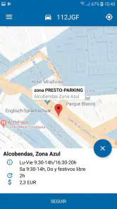 PRESTOPARKING app zona azul screenshot