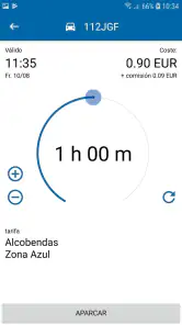 PRESTOPARKING app zona azul screenshot