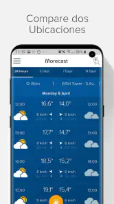 Previsión del tiempo: Morecast screenshot