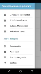 Procedimientos en quirófano screenshot