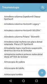 Procedimientos en quirófano screenshot