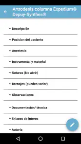 Procedimientos en quirófano screenshot