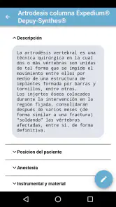 Procedimientos en quirófano screenshot