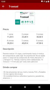 Próximo bus Barcelona screenshot