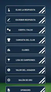 Quiz de jugador de fútbol screenshot