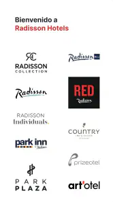 Radisson Hotels Reservas screenshot