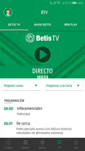 Real Betis Balompié screenshot