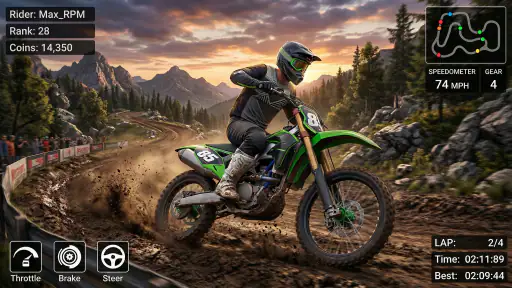 Real Extreme Bike Racing Game screenshot