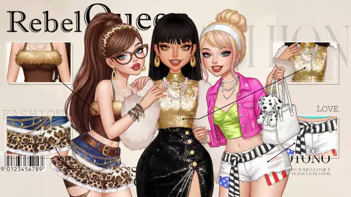 Rebel Glam: Juegos de Vestir screenshot