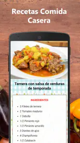 Recetas de comida casera fácil screenshot