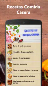 Recetas de comida casera fácil screenshot