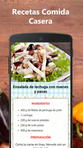 Recetas de comida casera fácil screenshot