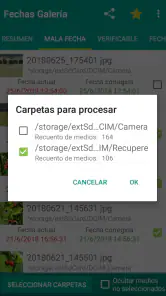 Recuperar galería ordenación screenshot