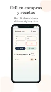 Regla de Tres con Historial screenshot