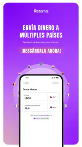 Retorna: envía dinero seguro screenshot
