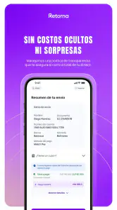 Retorna: envía dinero seguro screenshot