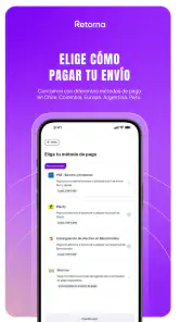 Retorna: envía dinero seguro screenshot