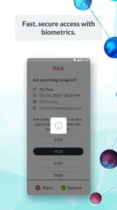 RSA Authenticator (SecurID) screenshot