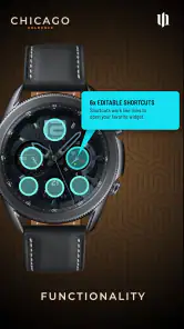 S4U Chicago Golden watch face screenshot