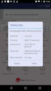 Safety tips screenshot