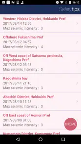 Safety tips screenshot