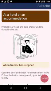Safety tips screenshot