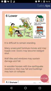 Safety tips screenshot