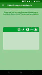 Saldo Consorcio Andalucía screenshot