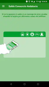 Saldo Consorcio Andalucía screenshot
