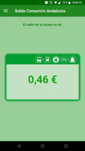 Saldo Consorcio Andalucía screenshot