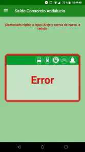 Saldo Consorcio Andalucía screenshot