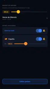 Seismo - Alertas de Terremotos screenshot