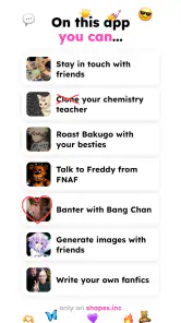 shapes.inc - AI with friends screenshot