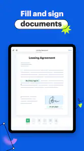 signNow: firmar documentos PDF screenshot