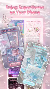 Simple Pink Butterfly Theme screenshot
