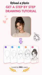 Sketch Steps: AI Loomis Draw screenshot