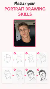 Sketch Steps: AI Loomis Draw screenshot