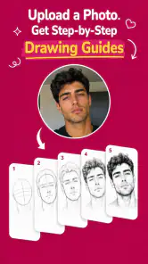 Sketch Steps: AI Loomis Draw screenshot
