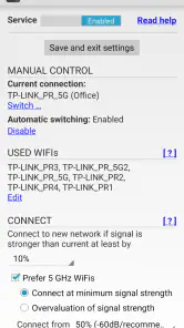 SmartWiFiSelector: strong WiFi screenshot