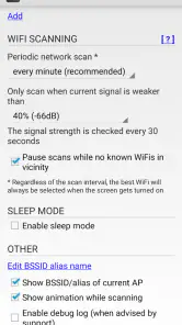 SmartWiFiSelector: strong WiFi screenshot